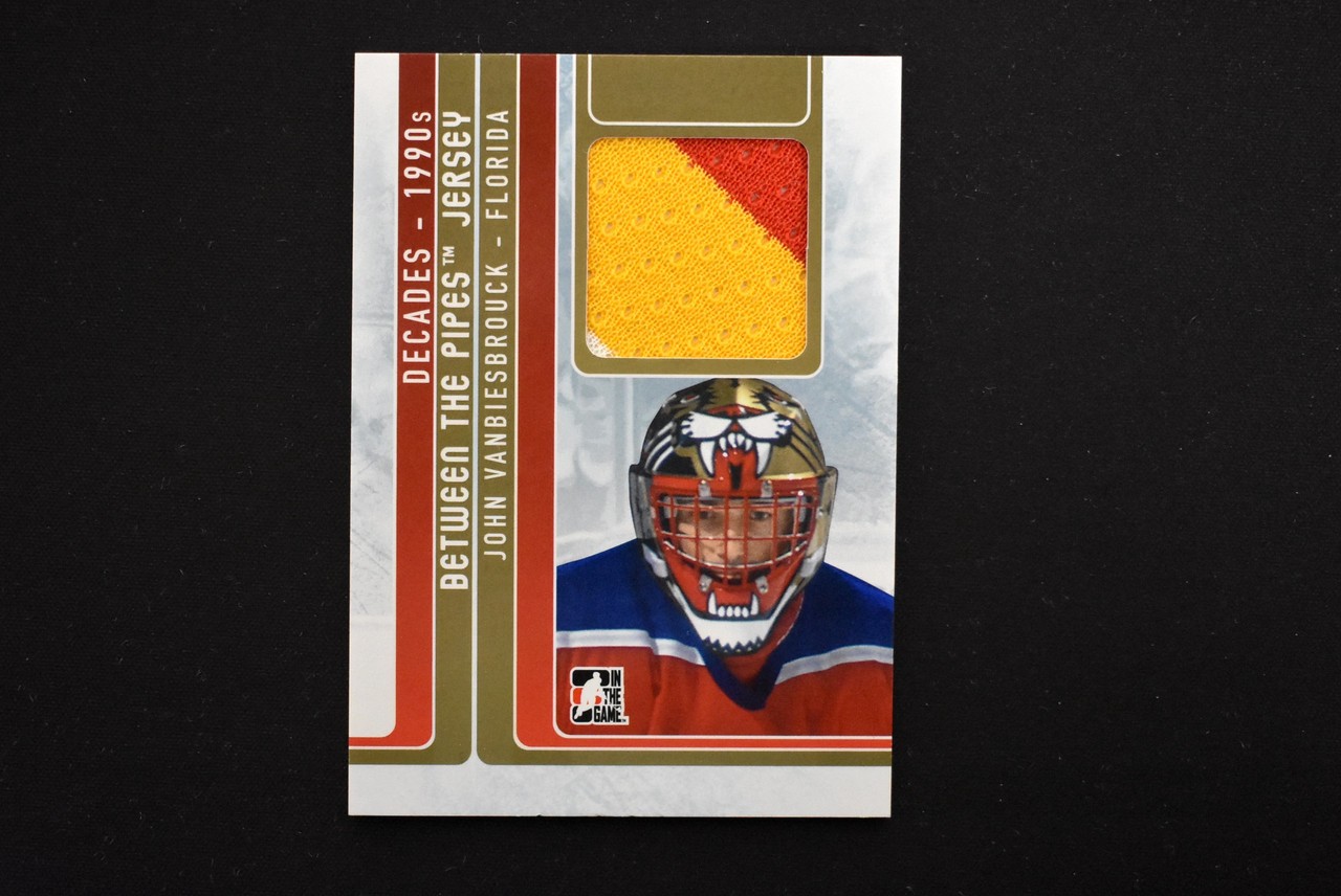 John Vanbiesbrouck 2013-14 ITG Decades 1990s Between The Pipes Jersey Gold /10