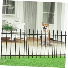 Decorative Metal Garden Fence 24 in H x 10 ft L, Border 24  H x 10ft  5 Panels  