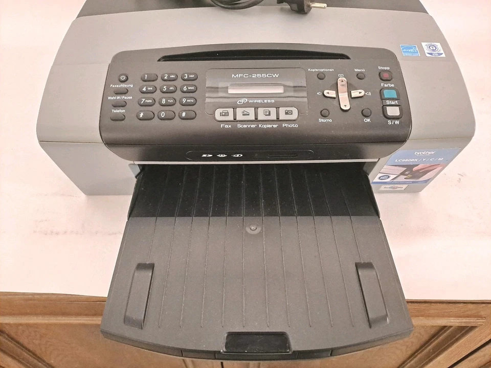 Brother MFC-255CW Multifunktionsdrucker Grau/Schwarz – gebraucht, funktionsfähig - Bild 2 von 4