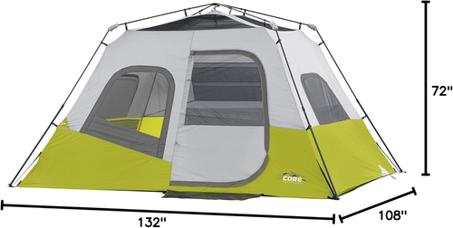 Instant Cabin Tents | Family Cabin Multi Room Pop up Tents Car Camping | Include - Picture 9 of 12