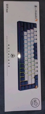 ROYALAXE X ProtoArc R68 Wireless Mechanical Keyboard, Blue/White DAMAGED BOX