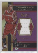 2017-18 Panini Select Throwback Memorabilia Purple Prizm 21/99 Courtney Lee 0c2