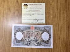 BANCONOTA LIRE 1000 REGINE MARE FASCIO ROMA 16 7 1940 RARA certificata BB+