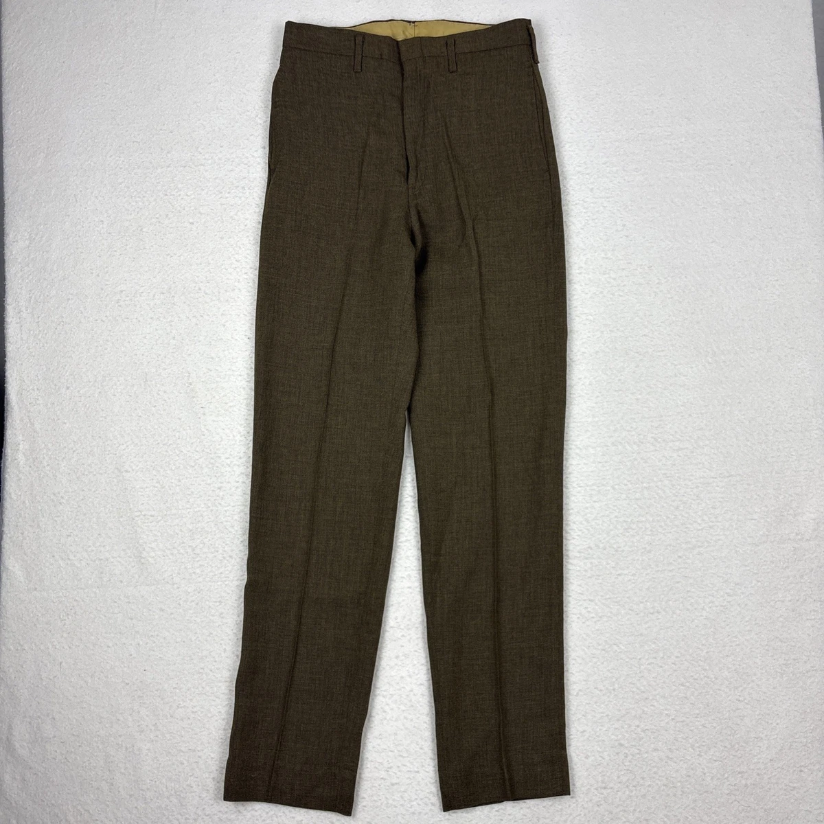 パンツ 70s wool slacks pants W34 made in USA Wool Blend 1970s Vintage Pants for Men for sale | eBay