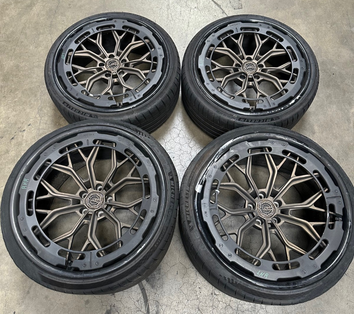 McLaren 720S, AL13 109R Wheel / Rim Set, 20 Front - 21 Rear, Damaged