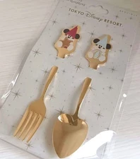 Tokyo DisneySea Lil’ RingRing 2025 Christmas Cutlery Set Fork Spoon Japan