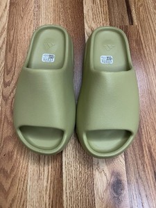 resin green yeezy slides
