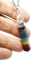 7 Chakra Halskette Quarz Kristall AnhäNger Kette Natur Kristall Energie Heilung