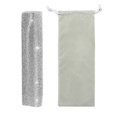 Silver Mic Handle Cover - Mic Not Included With Grey Velvet Bag