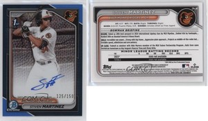 2024 Bowman Chrome Prospect Blue Refractor /150 Stiven Martinez #CPA-SM Auto