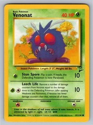 Venonat 097/130 Base Set 2 Common