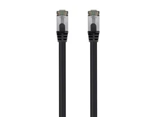 Monoprice Cat8 26AWG S/FTP Ethernet Network Cable - 7ft - Black, 2GHz, 40Gbps