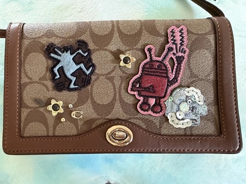 Coach x Keith Haring Hayden Foldover Crossbody Clutch (Style F55643)