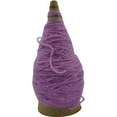 Vintage Purple Acrylic Cone Yarn Knitting Weaving Craft Supply