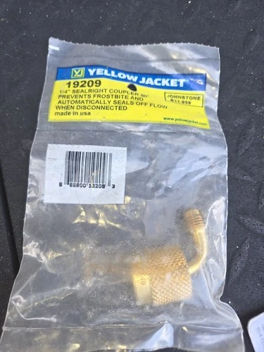 Yellow Jacket 19209 Seal Right Quick TM Coupler 1/4" B11-959 Refrigeration 90