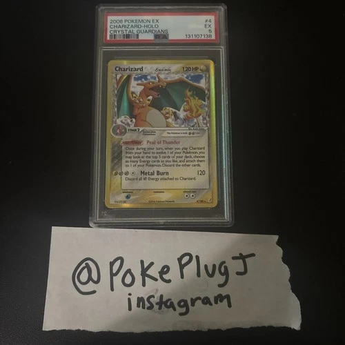Charizard #4  Crystal Guardians Holo PSA 5 EX Possible Regrade?