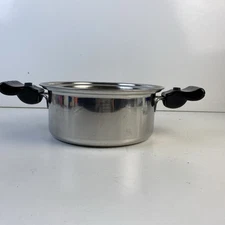 SALADMASTER  316Ti SS 4 Qt Mini Stock Pot W/ 2 Handles - No Vapo Lid