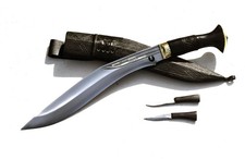 Cuchillo Khukuri Kukri Tradicional Nepalí Hecho a Mano-Cheetlange Kukri-Hoja de 13'