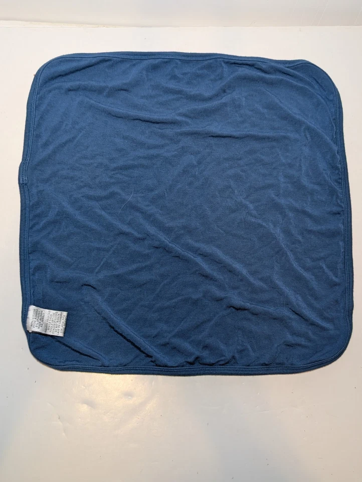 KicKee Pants Lovey Security Blanket Pond Angler Fish Blue 14" Bamboo HTF - Image 4 of 4