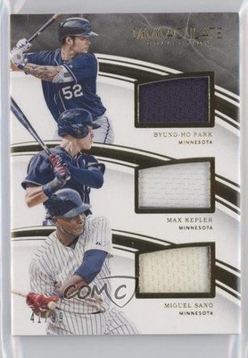 2016 Panini Immaculate Trio Players 41/99 Byung-Ho Park Max Kepler Rookie RC 8tn
