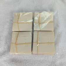 Earring Display Cards 100ct. Plastic Light Tan with holes
