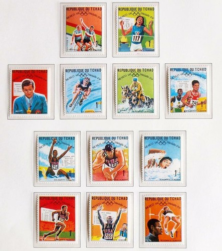 CHAD 1969 OLYMPICS RARE XF Perf + Imperforate MNH/** Sets, $250 , Sports, Boxing - Picture 2 of 5