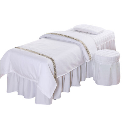 Beauty Massage Bed Full Cover Table Sheet SPA Cover Skirt Bedspread 1 Set