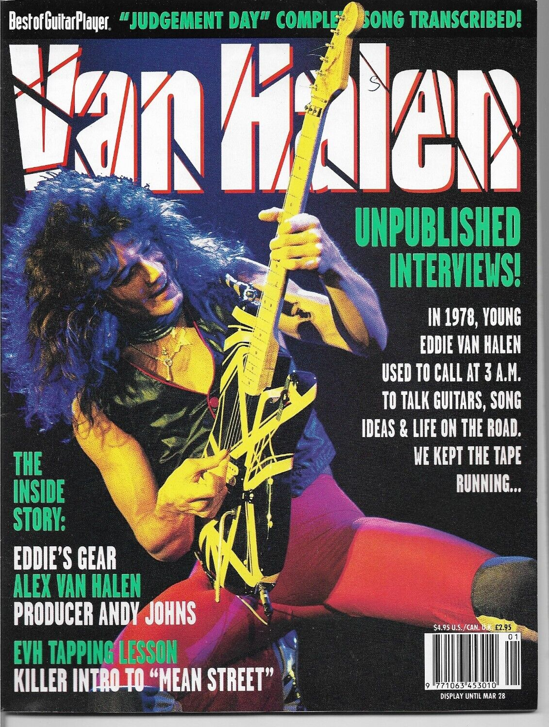 VAN HALEN BEST OF GUITAR PLAYER MAGAZINE EARLY NINETIES