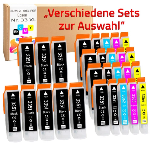 XL Druckerpatronen kompatibel mit Epson Patronen XP540 XP640 XP830 XP7100