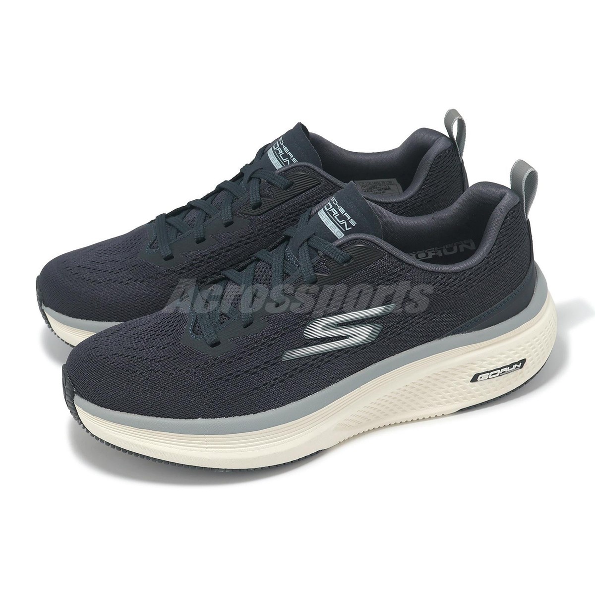 Skechers Go Run Elevate Motion Navy Gray Men Running