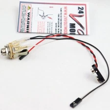 ✅ SwitchCraft Solderless Stereo Output Jack for EMG & 9 Volt Battery Connector