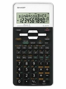 Sharp EL-531THB-WH Calculatrice scientifique de l'école Jumelée Blanche - GCSE
