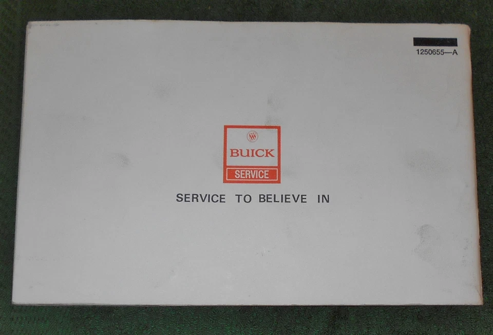 1975 Buick Century Custom Regal ORIGINAL OWNER'S MANUAL - Image 2 of 2