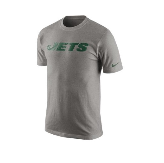 New York Jets MENS Shirt Fast Wordmark T-Shirt Gray by Nike | eBay