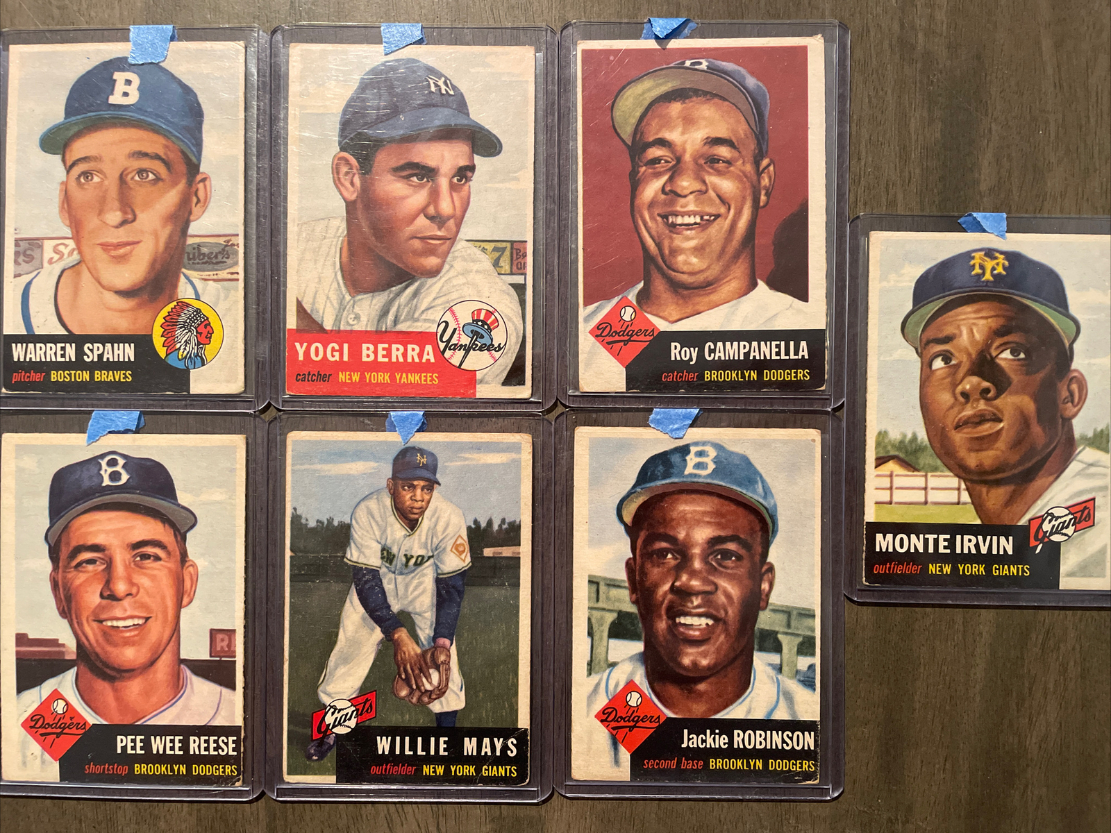 1953 Topps MLB Baseball Complete Card Set #1-280 Mantle Mays Robinson + - Picture 2 of 24