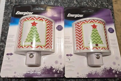 Christmas Tree Sensor 2 NEW Energizer LED Automatic Holiday Christmas Tree Plug-In Sensor ...