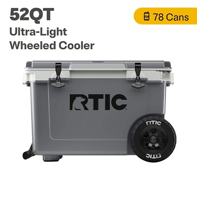 [US WAREHOUSE] RTIC 52 QT Ultra-Light Hard-Sided Ice Chest