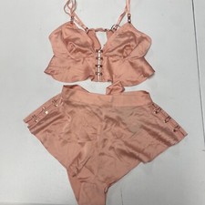Honey Birdette Melissa XS Blush Shorts And Top Pajama Set With Tags
