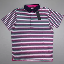 Greyson Maniwaki Striped Golf Polo Shirt S/S Colorful Stretch Arctic MSP23K41