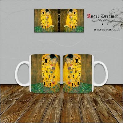 ANGEL DREAMER MUG TASSE Le baiser de Gustav Klimt The Kiss Peinture Art moderne Cycle d'or Art