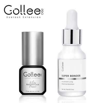 Gollee Eyelash Glue + Lash Bonder Super Fast Dry Long Retention Waterproof