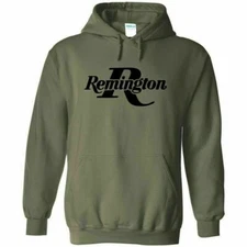 Remington Black Logo Hoodie Sweatshirt 2nd Amendment Pro Gun Rights Rifle Pistol