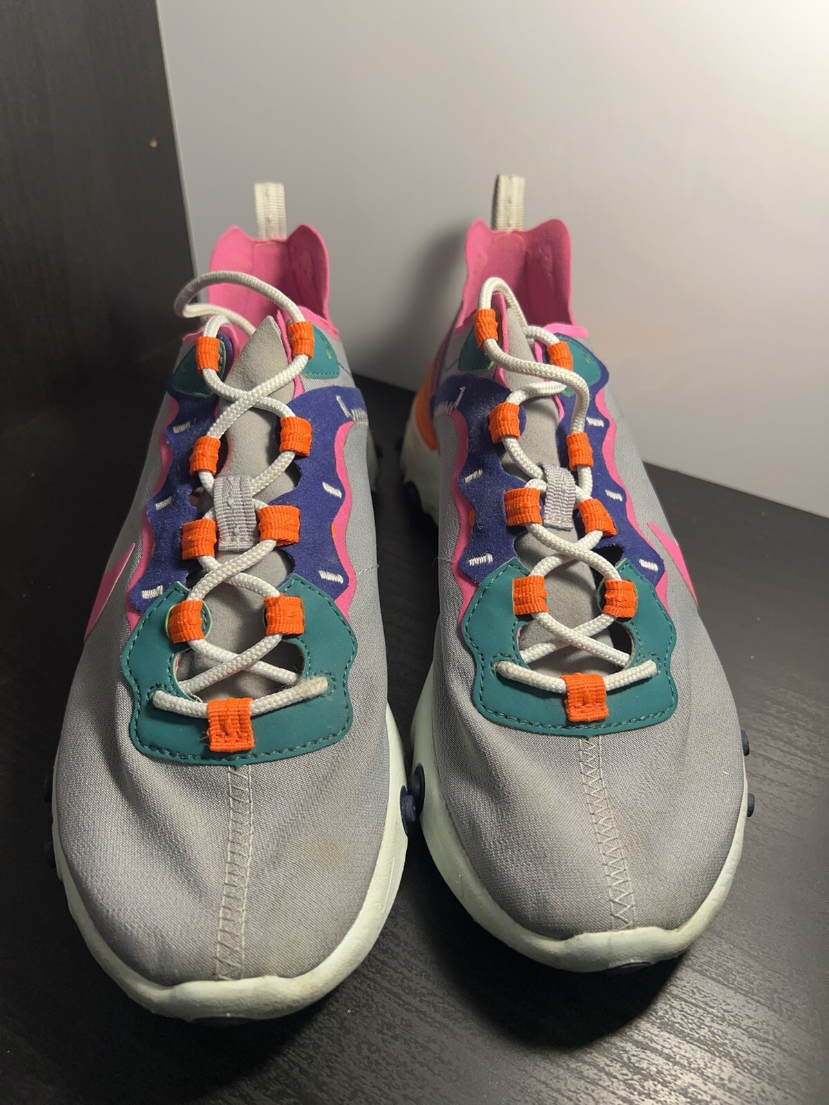 Nike React Element 55 'Wolf Grey Fuchsia' Running… - image 3