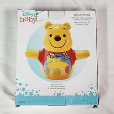 DISNEY BABY WINNIE THE POOH ROLY POLY TOY AGES 6 MONTHS & UP NEW DAMAGED BOX