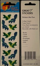 12 packages of Fuzzy Skunk Stickers, "Great 7" Sticker Designs, PFZ1005