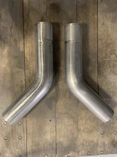3.5” 304 Stainless Exhaust 45 Degree Elbow (pair) Free Shipping!
