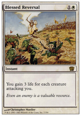 MTG Magic the Gathering Blessed Reversal (7/361) Eighth Edition HP