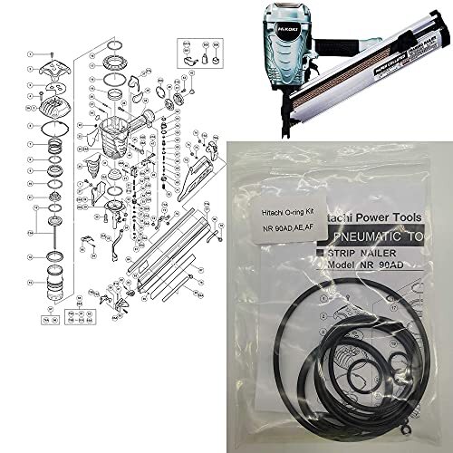 NR90AD NR90AE NR90AF ORING Rebuild Kit For HITACHI 31/2" Framing