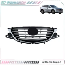 For Mazda CX-9 2016-2022 Grille Front Upper Bumper TK49-50712 W/O Emblem Chrome