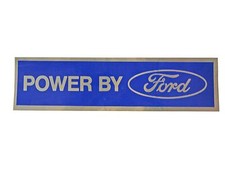 Mustang Power By Ford Decal Blue With Silver 1964 12 - 1973 Mustang Power By Ford Decal Blue With Silver 1964 12 - 1973